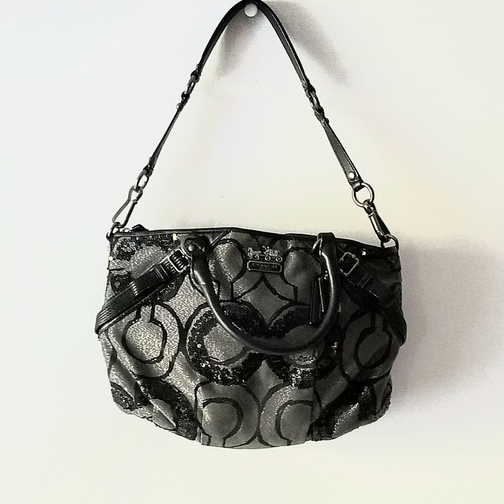 Authentic Coach__Madison Signature Hobo Purse